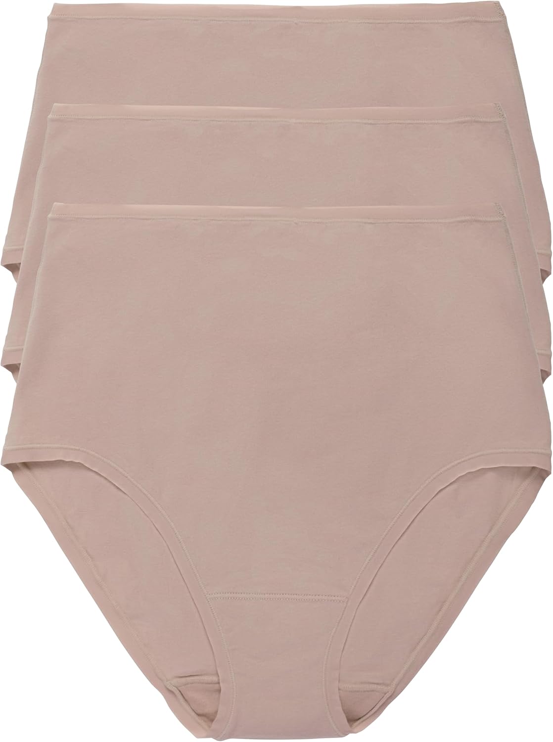 Natori Women's Bliss Bare Cotton High Waist Brief 3-Pack 778346MP