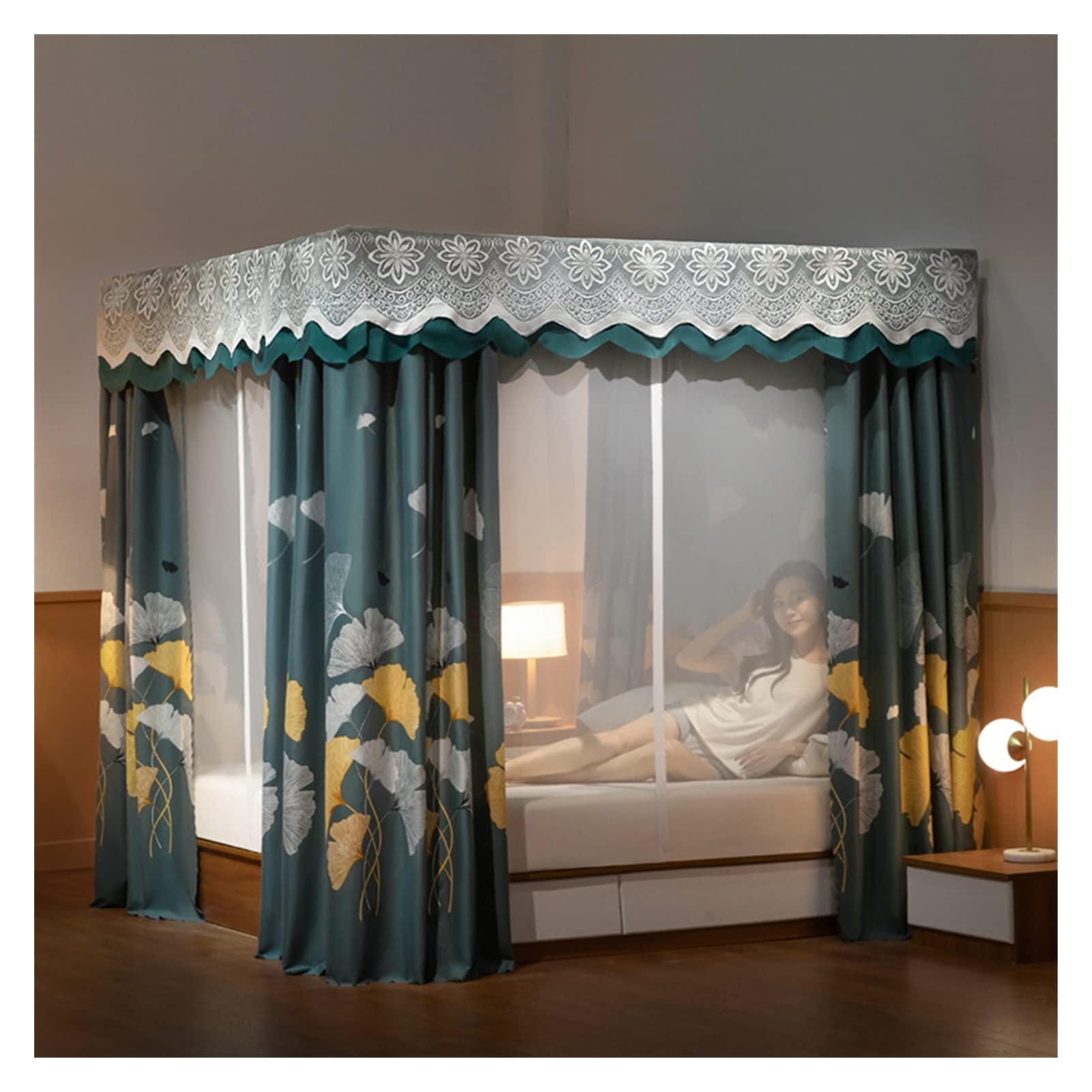 MRKU Mosquitera Universal de fácil instalación, mosquitera Colgante para Cama, Interior y Exterior, para niños y niñas, Adultos, Camping, decoración de Interiores.