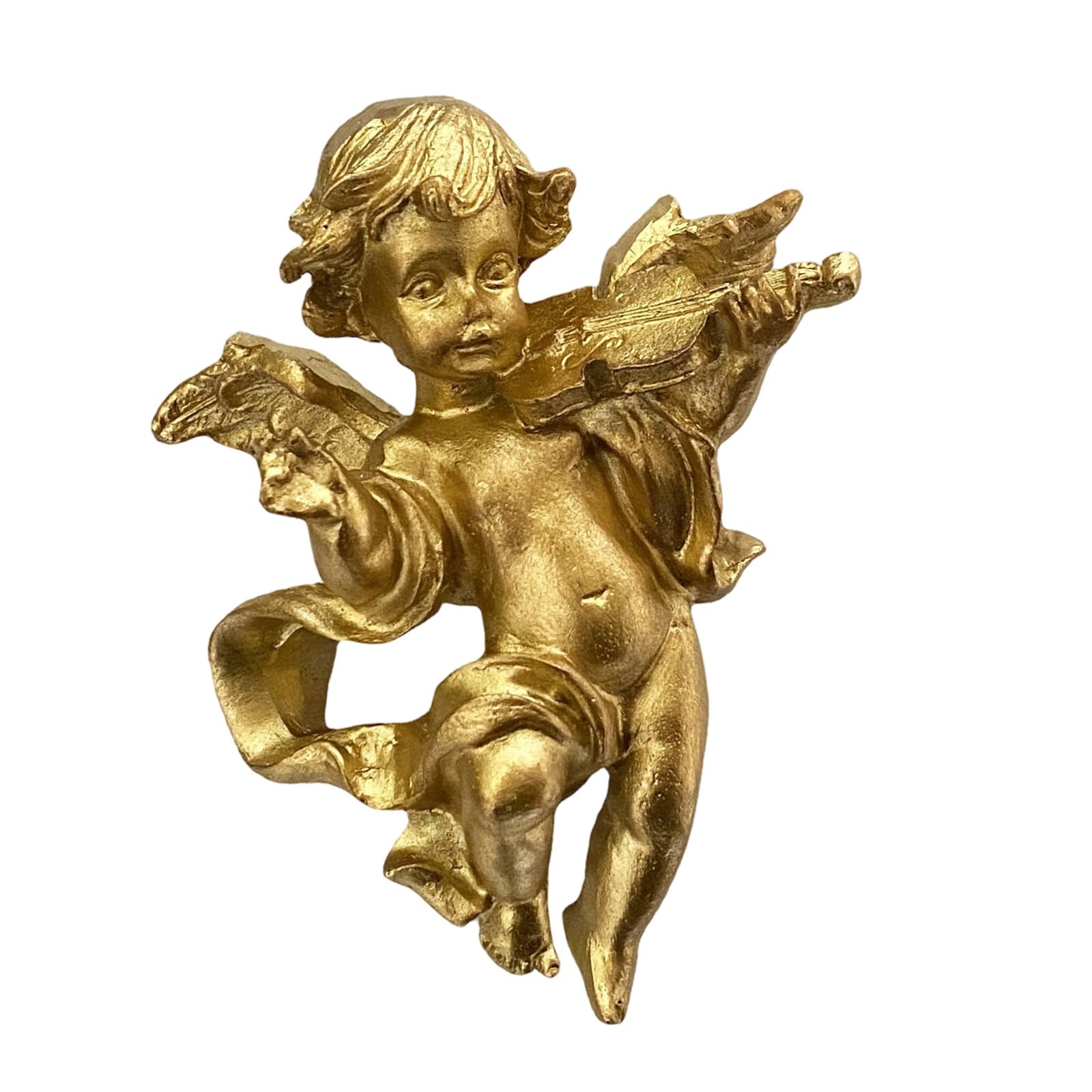 Xjdzineq Patron Statue Wall Sculpture Troubled Rosin Workmanship Permanent Substance for Telecommute Deck Household Deck Statue