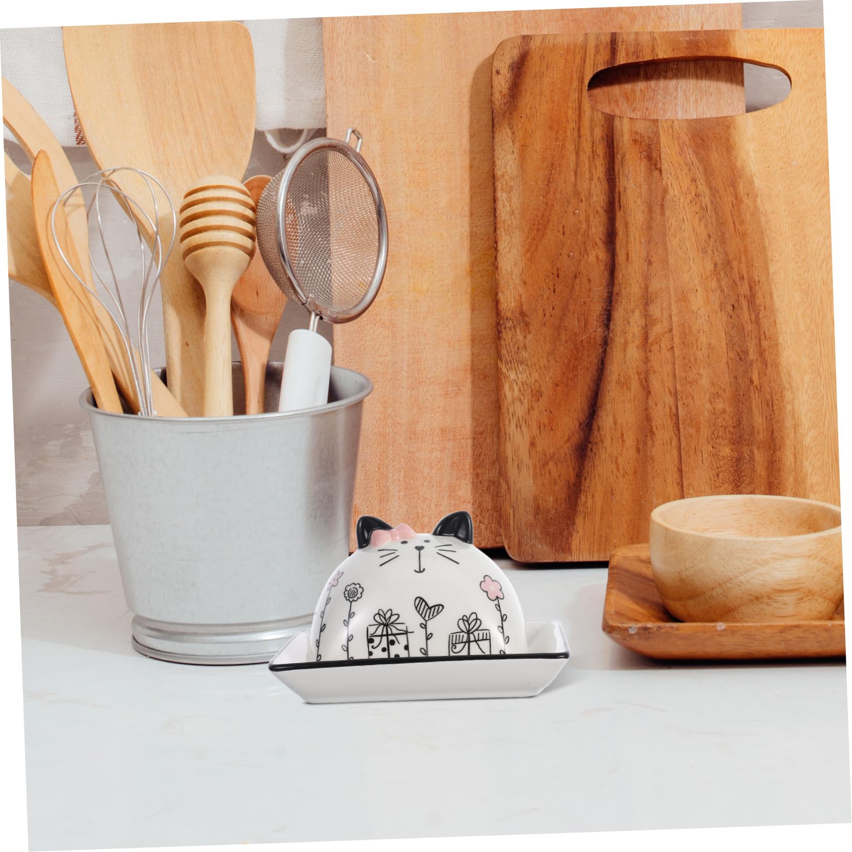 Beurrier Couvert en Céramique Cuisine, Conservation Fraîche
