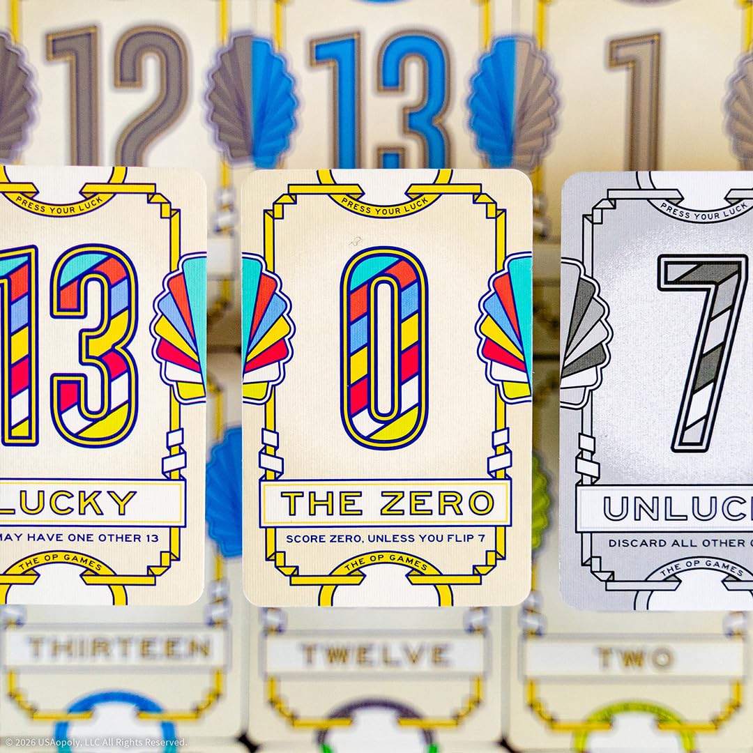 Flip 7: With a Vengeance Gra Karciana | Samodzielna Gra Press Your Luck | Karty Akcji Take-That | Szybka Gra Rodzinna i Imprezowa od 8 Lat