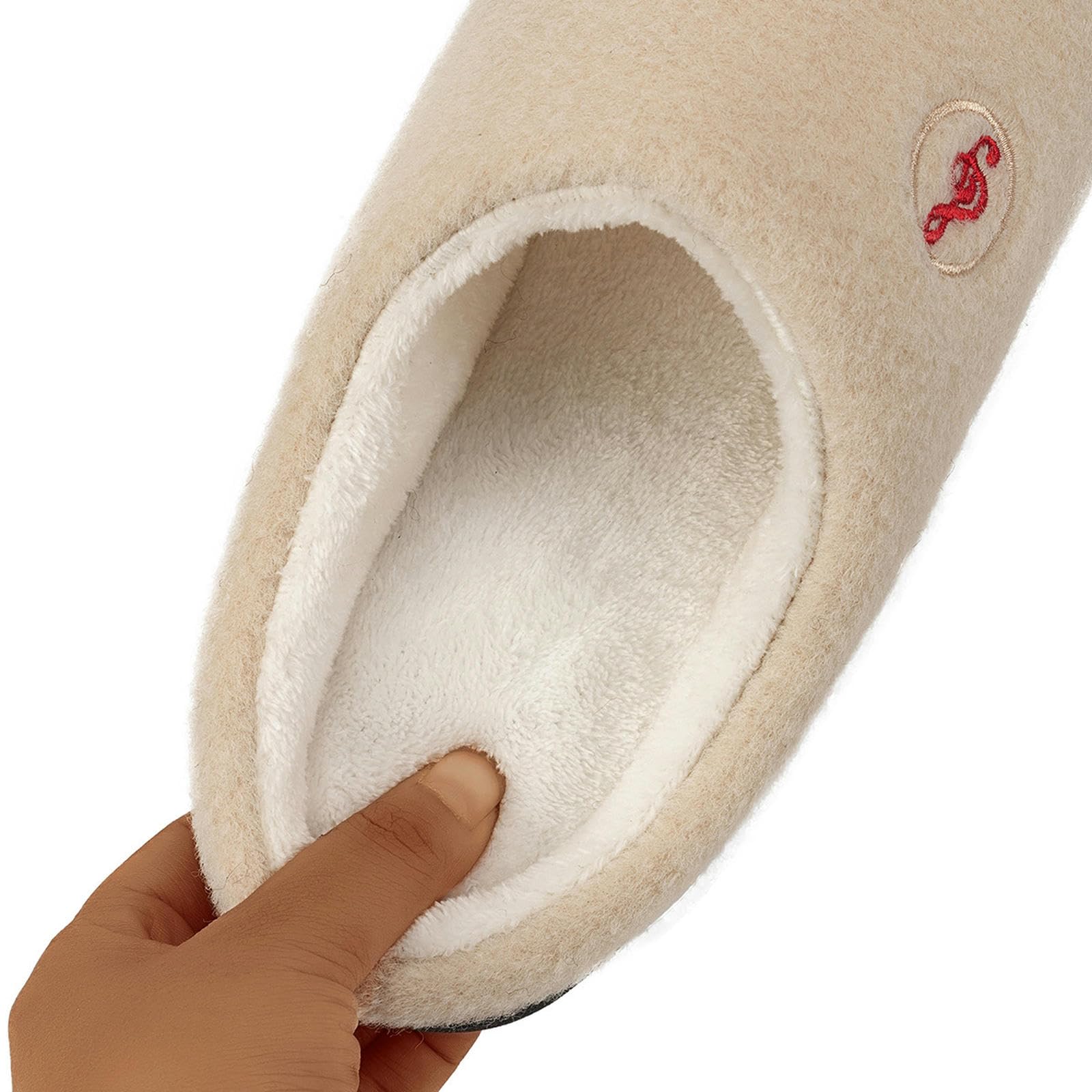 Pantofole Pantofole Calde, Velluto E Pannelli di Cotone Non Slip per Uso Domestico-nero-38-39
