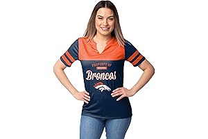 Denver Broncos Women's V-Neck Shirt: Empowering Style for Broncos Fans