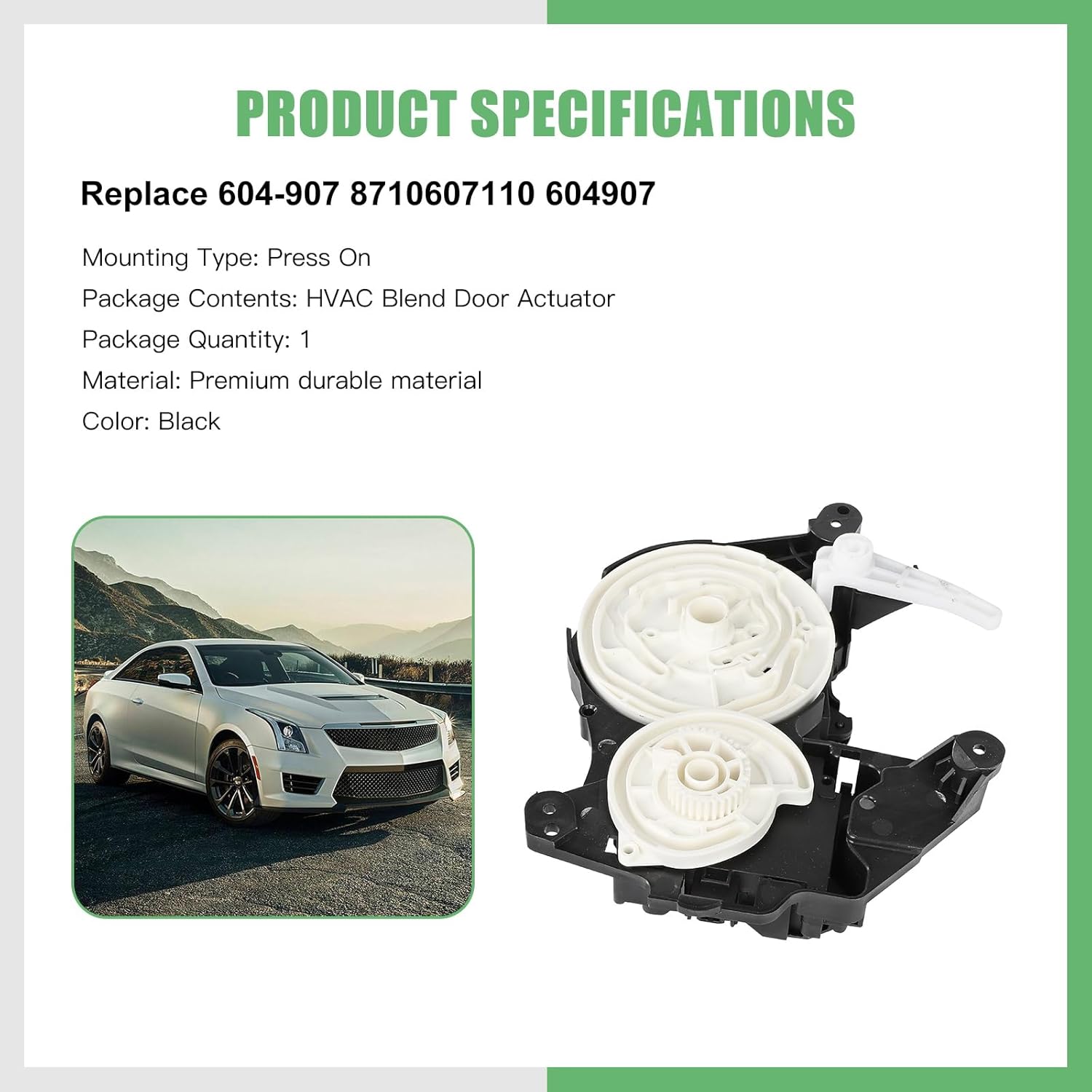 SCITOO HVAC Heater Blend Door Actuator Fit For Toyota Avalon 2005-2007, For Camry 2007-2011, For Highlander 2010-2016, Replace# 8710607110, 604-907, Main, Mode Actuator