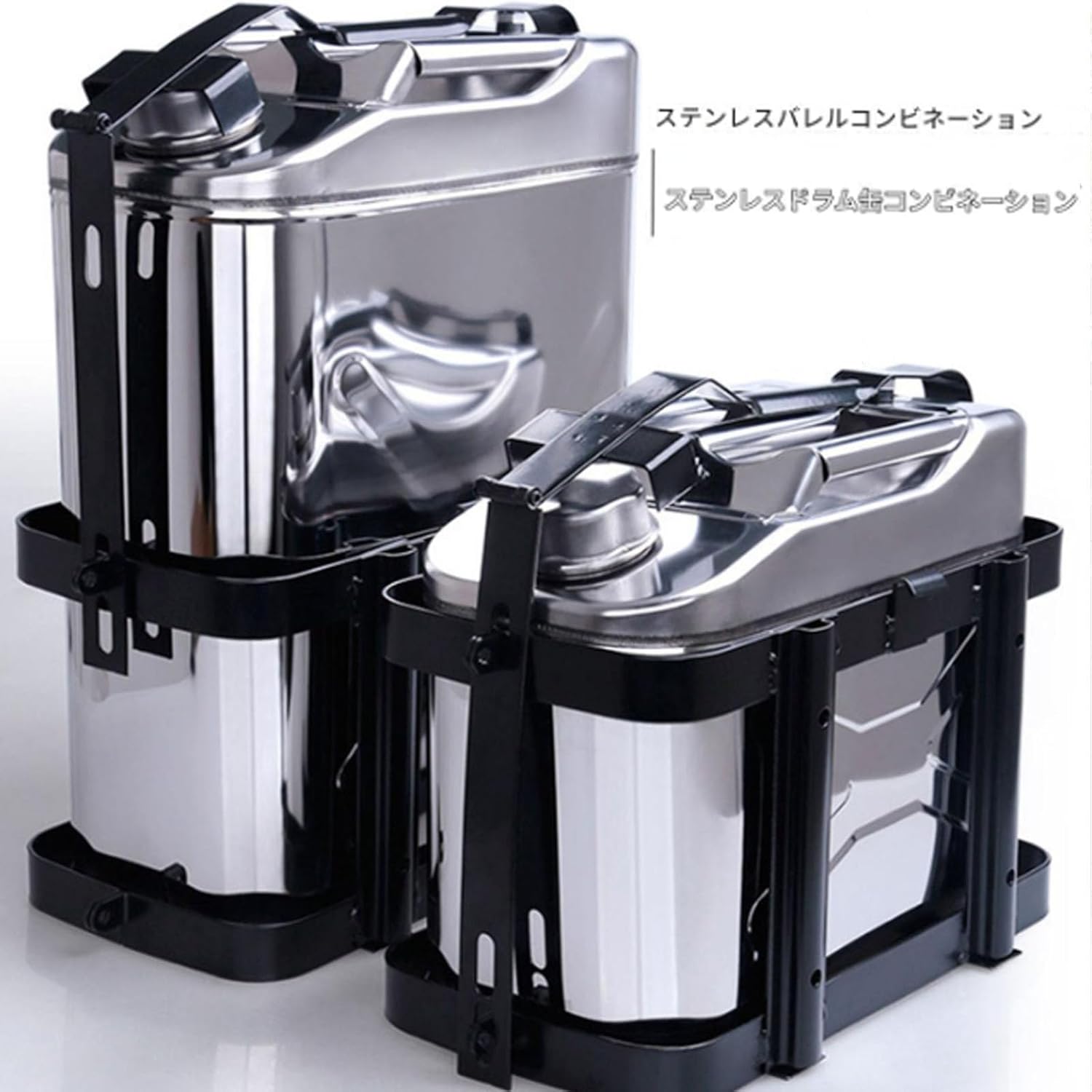 qingshenyi ガソリン携行タンクジェリカンホルダー/ジェリカンラック 車 オートバイ船予備 外出必備品/旅行/アウトドア/防