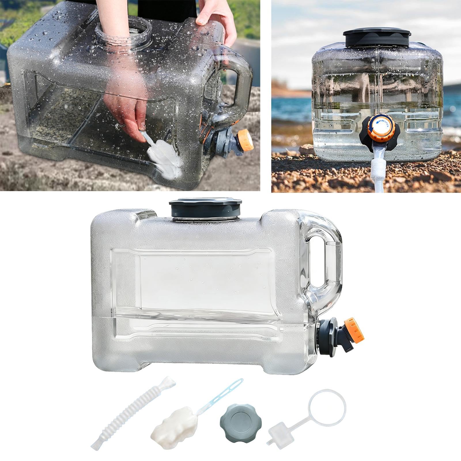 Jarra de Agua Portátil para Camping, Depósito de Agua con Extensión, Cubo para Coche
