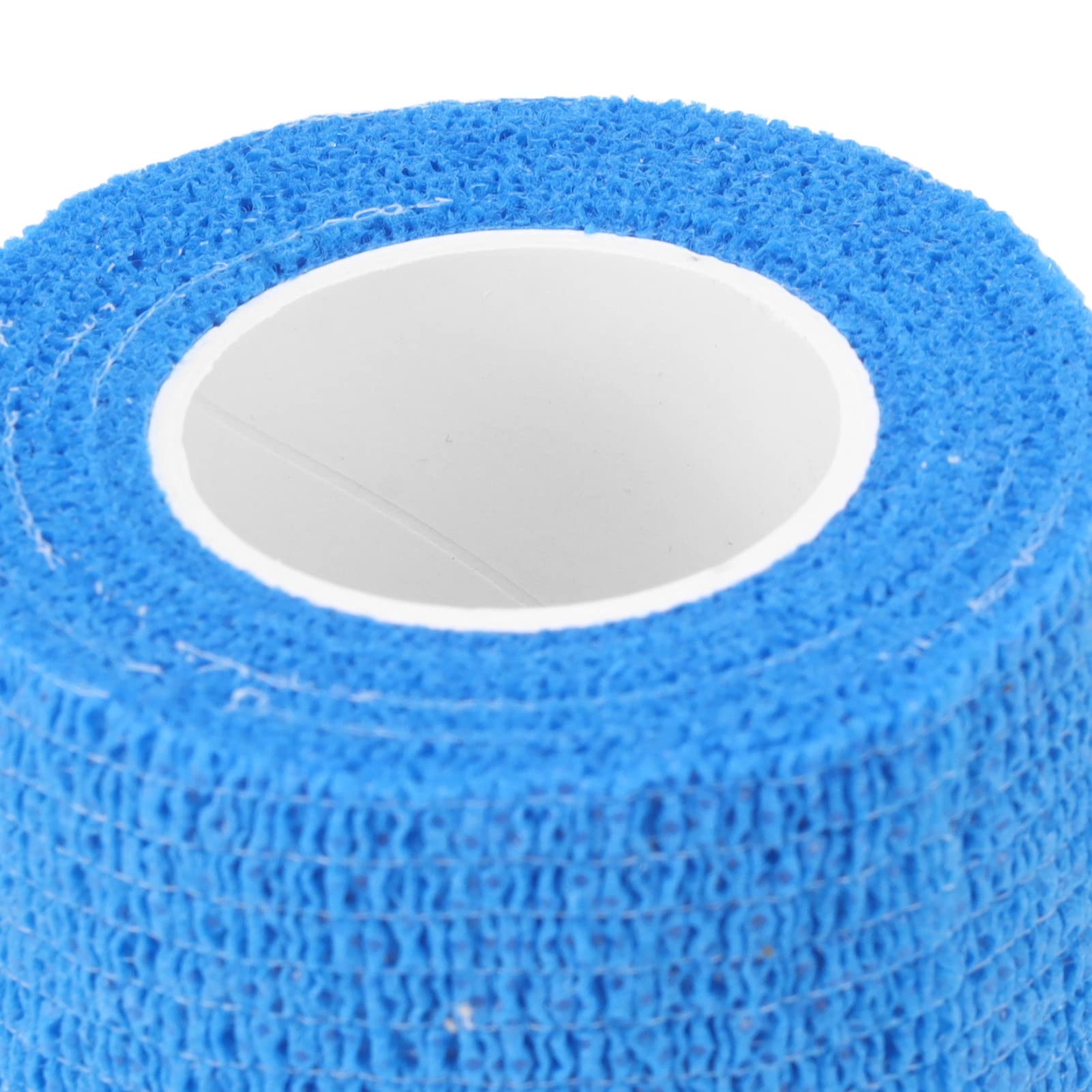 Lot de 12 Bandes élastiques Auto-adhésives imperméables pour réparation de Sabots pour Vaches, Chevaux, Chiens, Chats, Polyester Non tissé, Longueur 4,5 m, Lot de 12 (Bleue)
