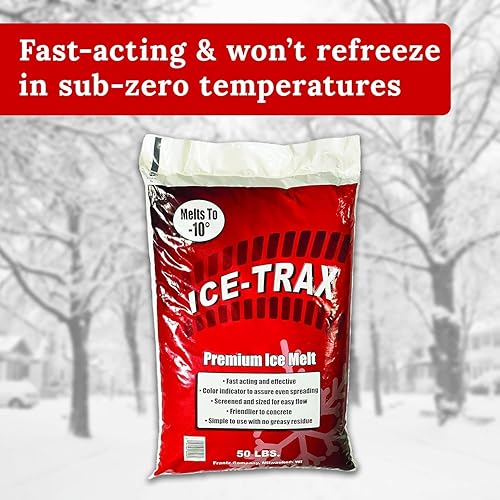 Vista 7 de Derretimiento de hielo de alta calidad, azul (bolsa de 50 libras), derretidor de hielo de acción rápida de grado industrial para aceras, entradas