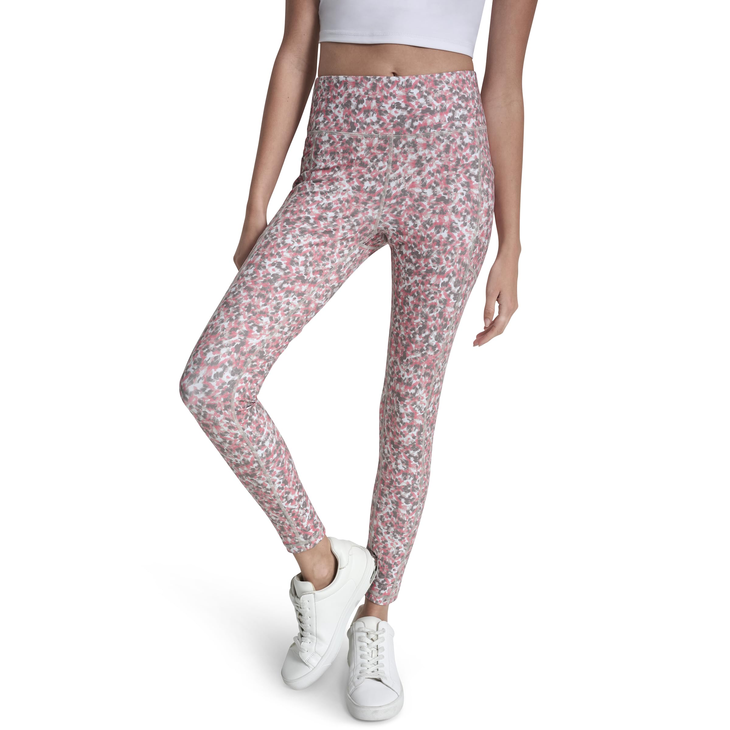 

                                                    DKNY Women's High Waist 7/8" Printed Fitness Tight