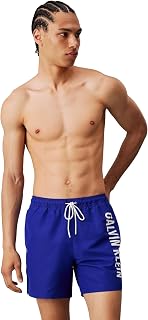Calvin Klein Herren Badehose Medium Drawstring Lang 2-6XL Sapphire Blue