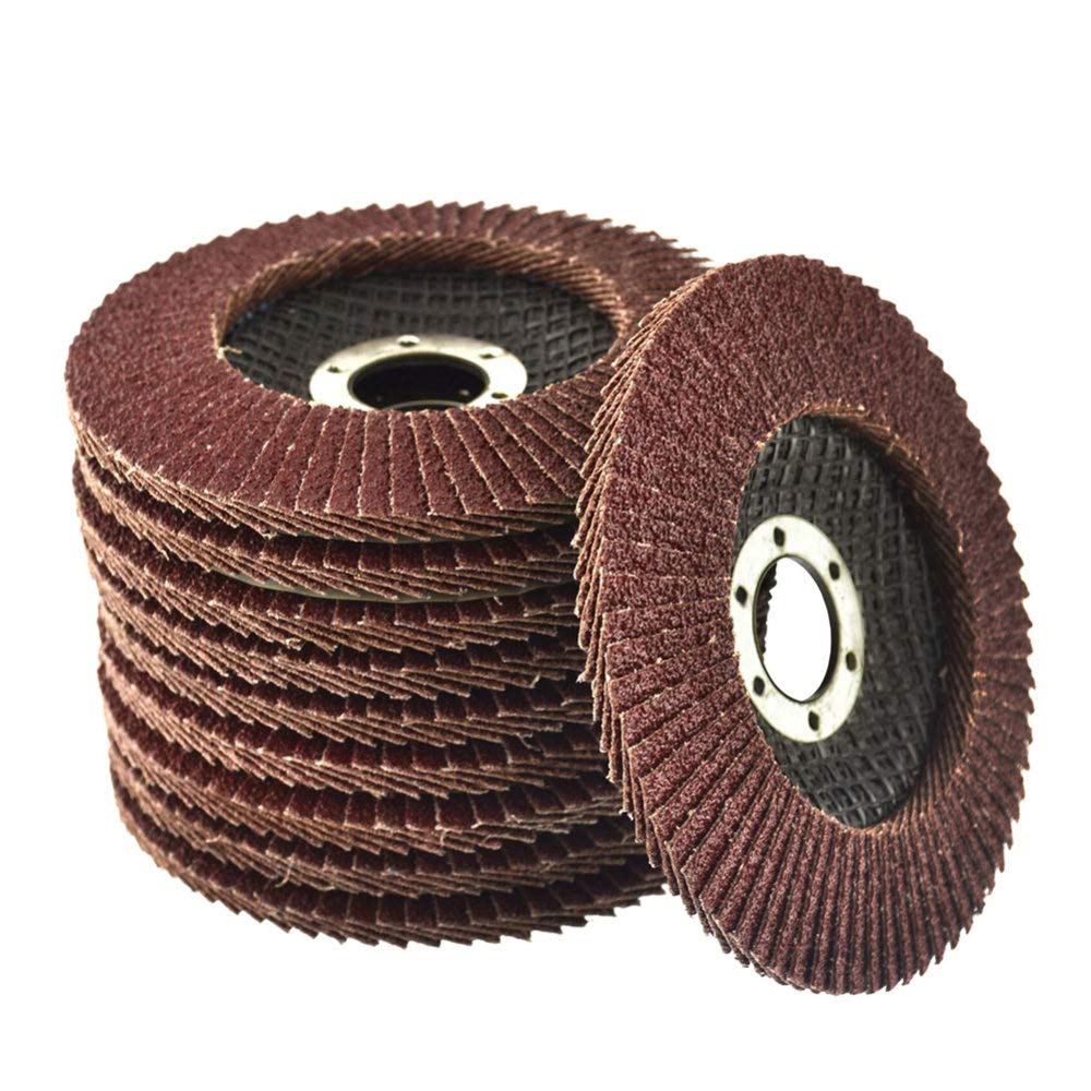 Rueda de Pulido, 12 Piezas de 4,5 Pulgadas Y 115 Mm, Discos Abrasivos Planos para Amoladora Angular, Discos de Lijado, Metal, Plástico, Madera, Abrasivo/China