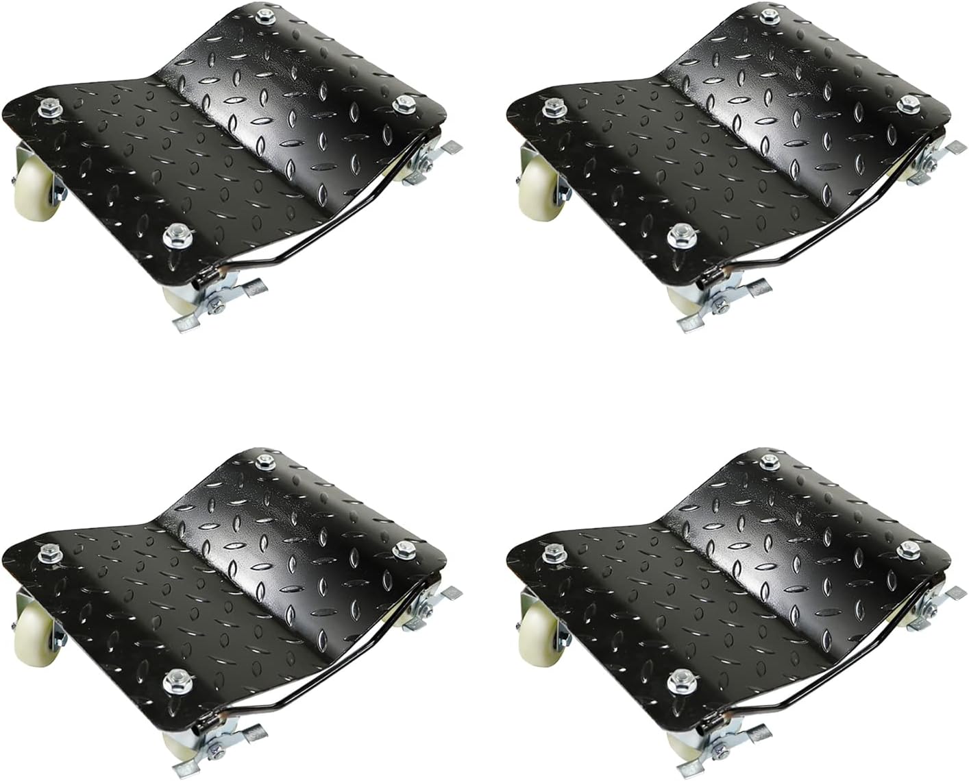 RYFT Black Car Dollies Heavy Duty Tire Car Skates Wheel Car