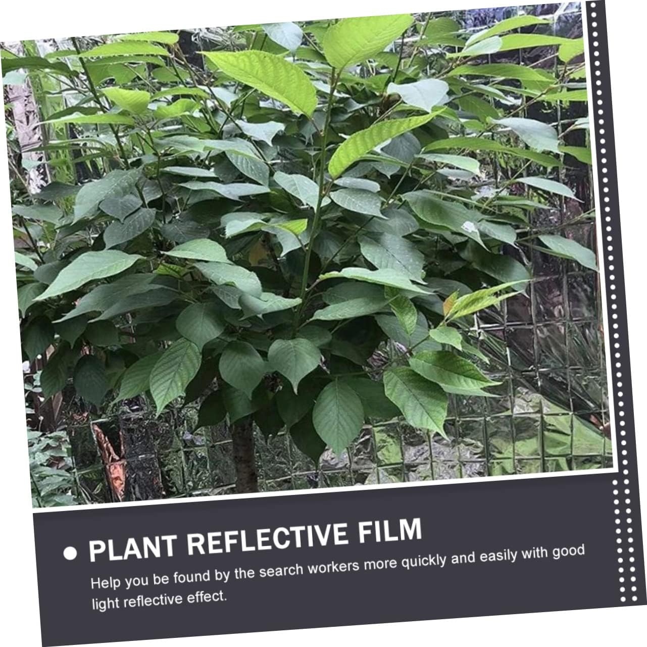 Highly Reflective Film Garden Reflectors Warm Keeping Foil Slices for Outdoor Use