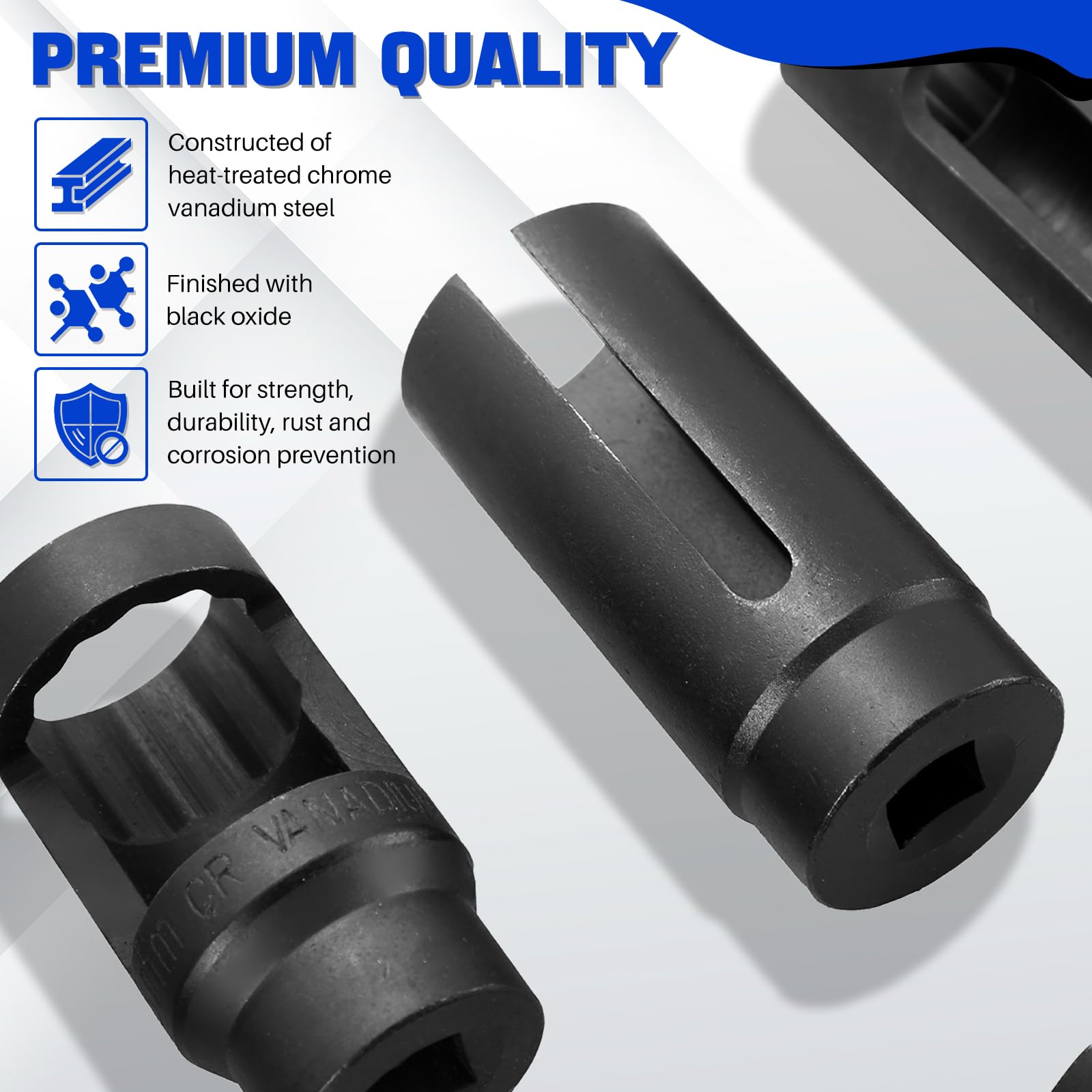 O2 Sensor Tool Socket Snapklik.com : 10pcs Oxygen Sensor Socket Set Sensor Oil Pressure ...