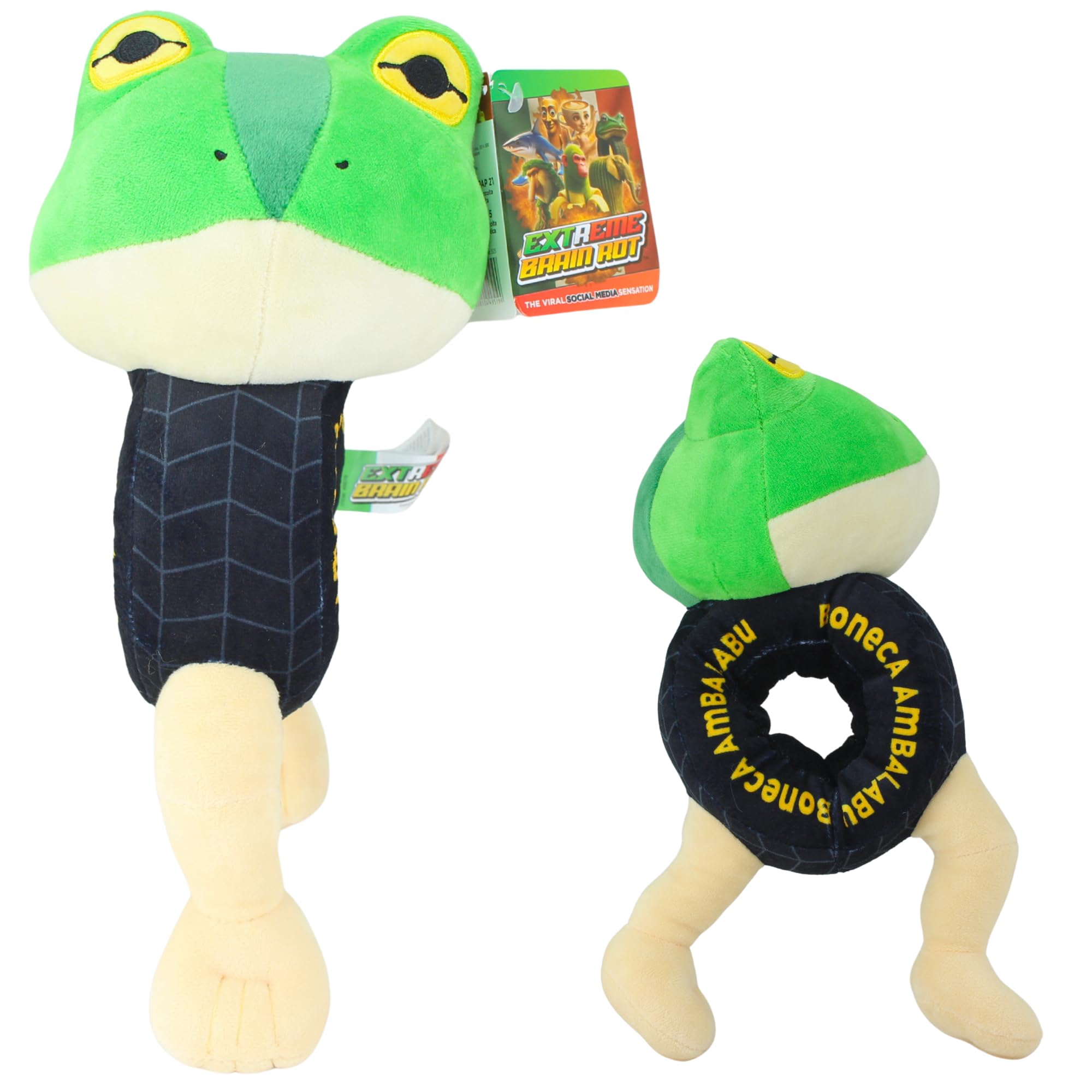 Extreme Brain Rot Italian 8" 20cm Plush Toy Characters With Embroidered Features - Boneca Ambalabu