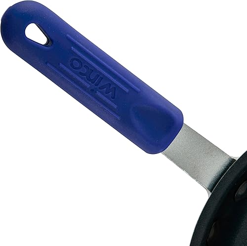 Miniatura 5 de Winco AFPI-8NH, sartén de aluminio lista para inducción de 8 pulgadas con revestimiento antiadherente, sartén con funda de silicona