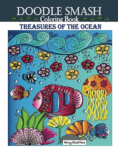 Doodle Smash Coloring Book Treasures of the Ocean for Adults