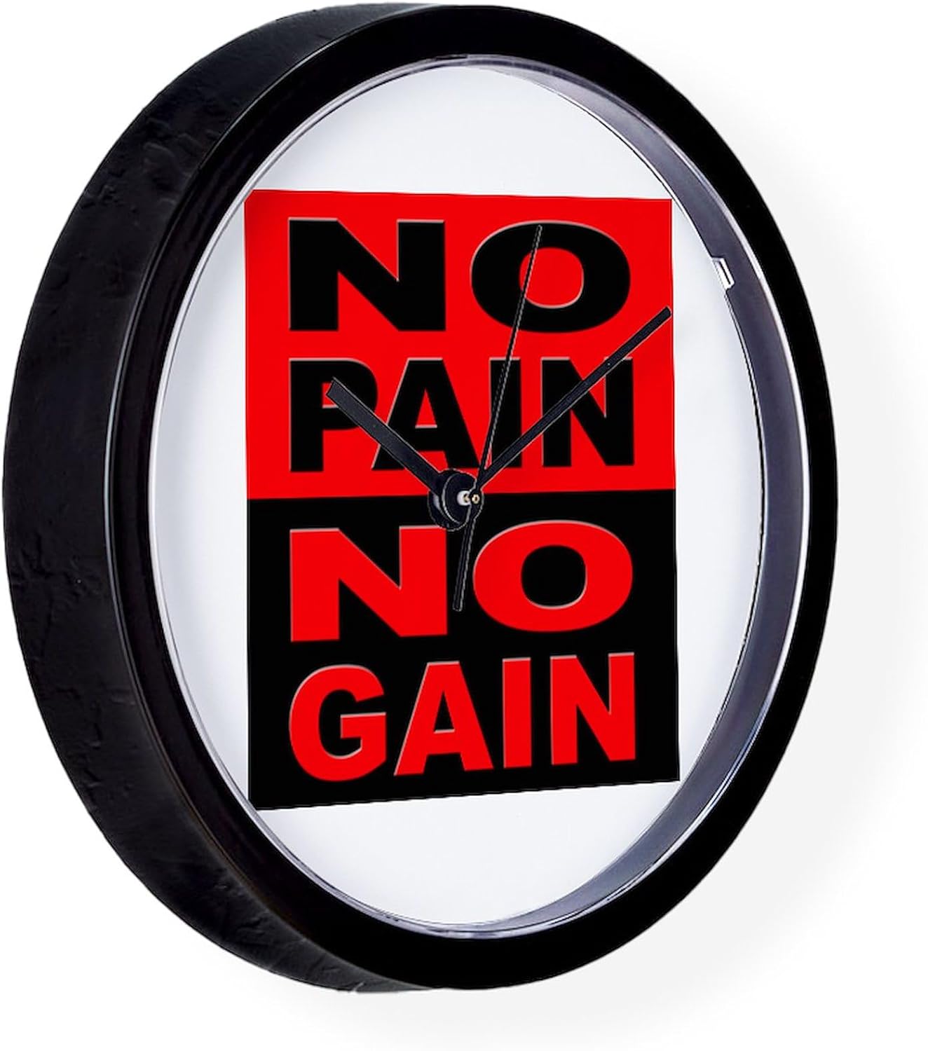 CafePress No Pain No Gain 10" Wall Clock for Livingroom, Kitchen, or Office