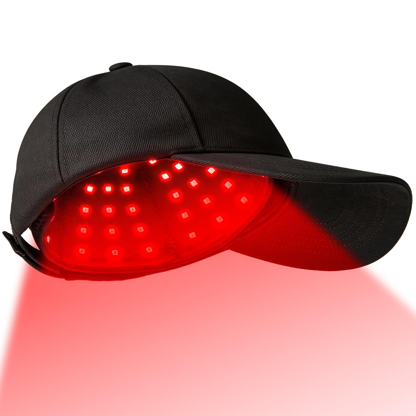 Casco Luce Rossa Crescita Capelli Regolabile Pannello Rimovibile 7 Modalità