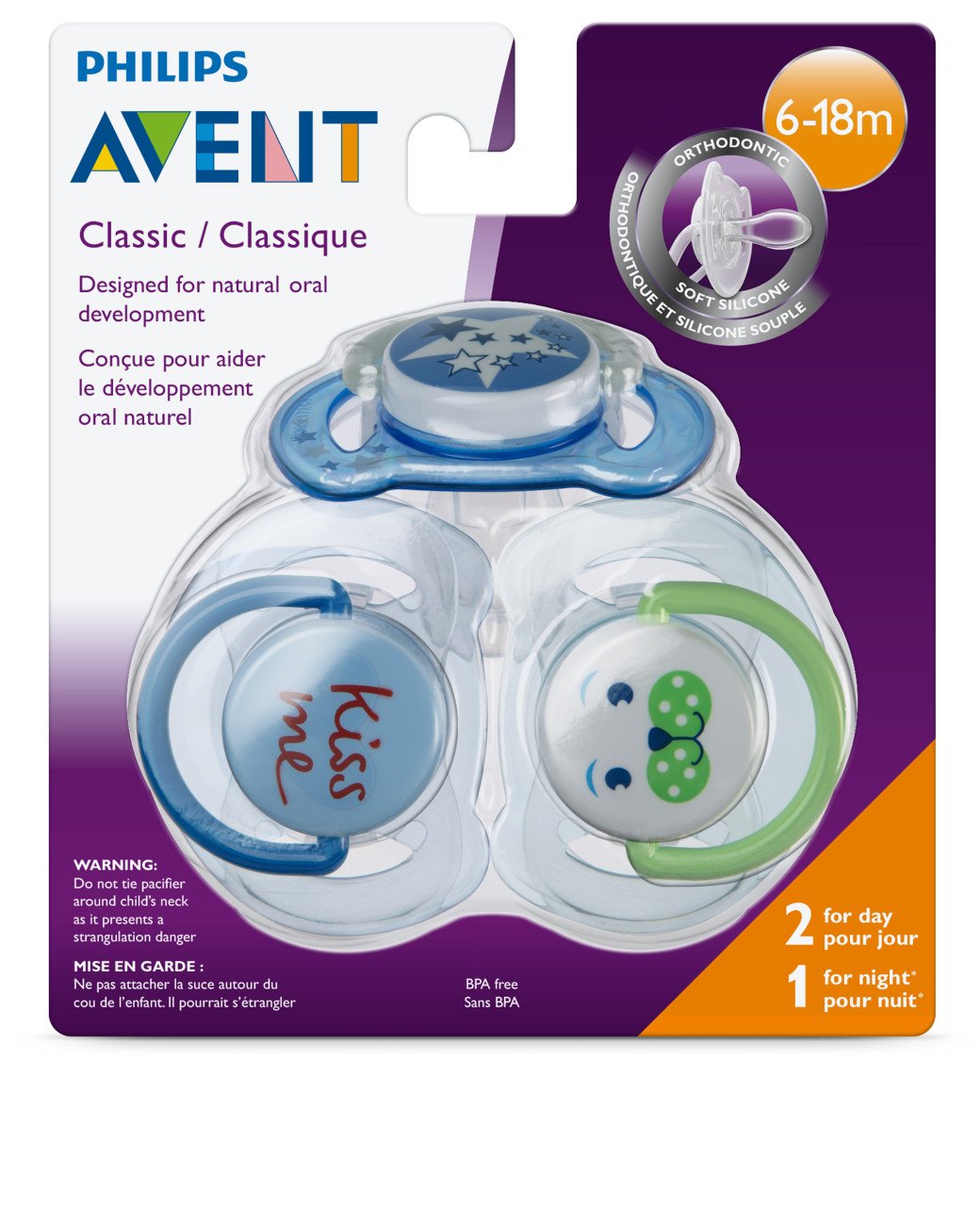 Philips AVENT SCF134/31 3 Piece Classic Value Pack, Blue, 6-18 Months