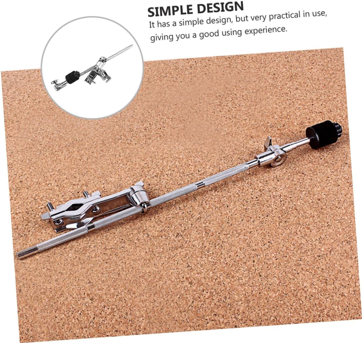 SUPVOX Drum Extension Clamp Holder for Percussion Instruments Heavy Duty Plastic Drum Clip Adjustable Mounting Bracket Compatible and Cymbals