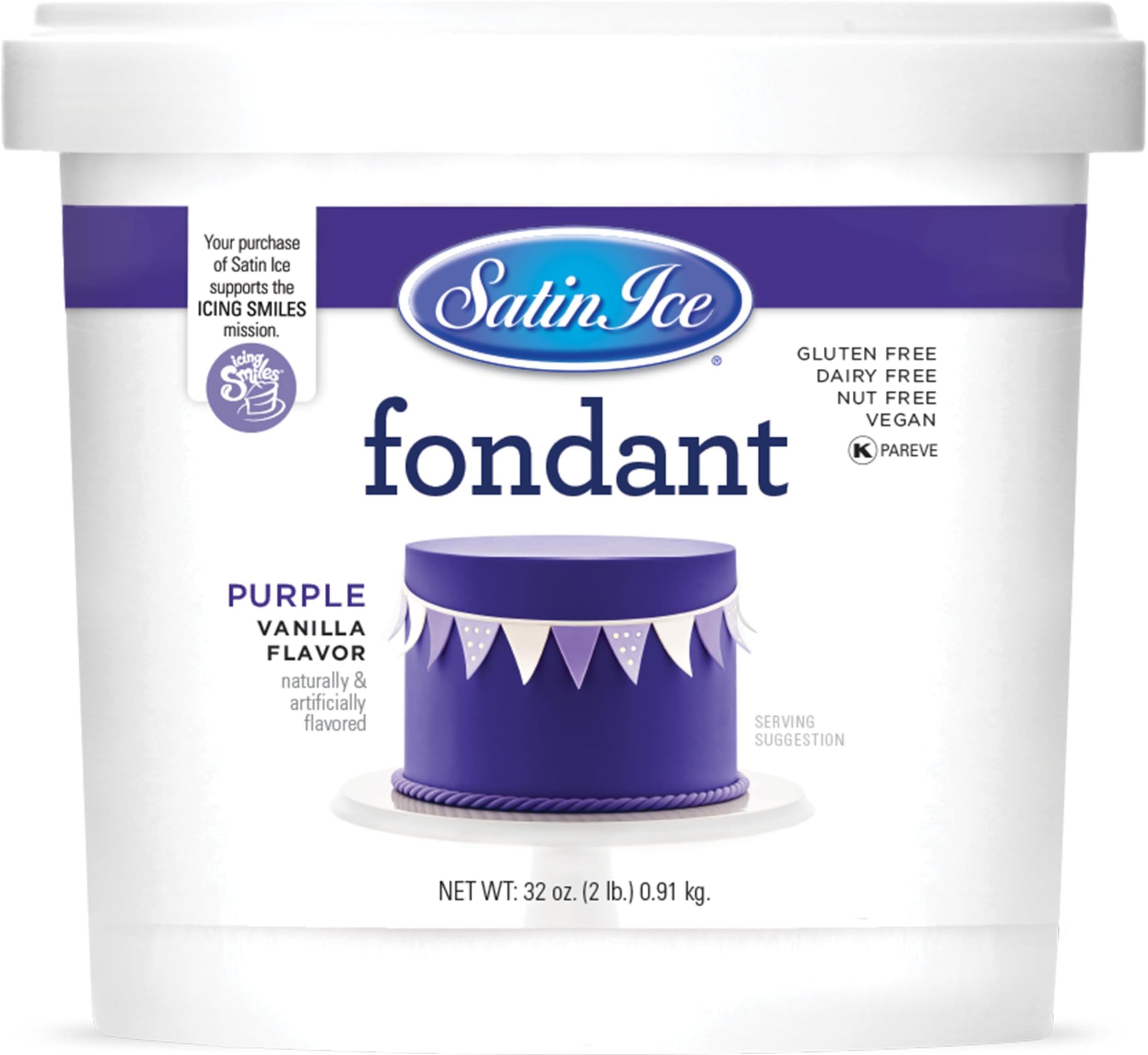 Fondant for Cake Decorating, Purple (2 Pound)