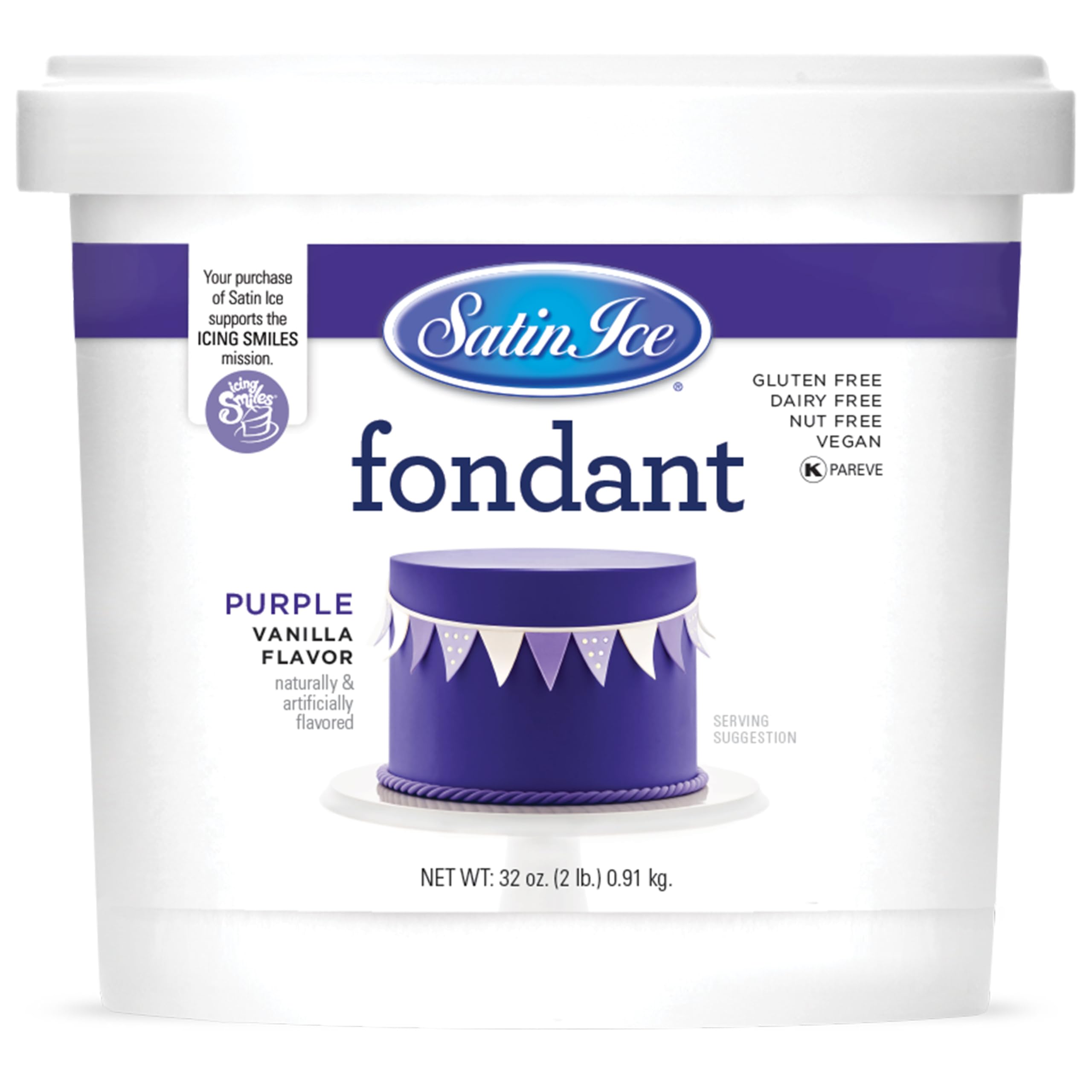 Fondant for Cake Decorating, Purple (2 Pound)
