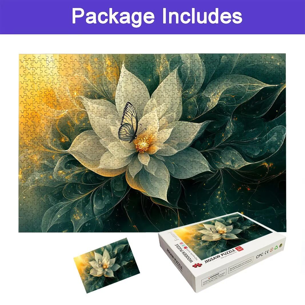 Puzzle 6000 Pezzi Arte per Adulti e Ragazzi, Puzzle Fiori in Legno per Adulti, Puzzles 6000 Pezzi Farfalla Impegnativo per Tutta la Famiglia, Puzzles con Scatola per Decorazioni Casa, Regalo, -7023