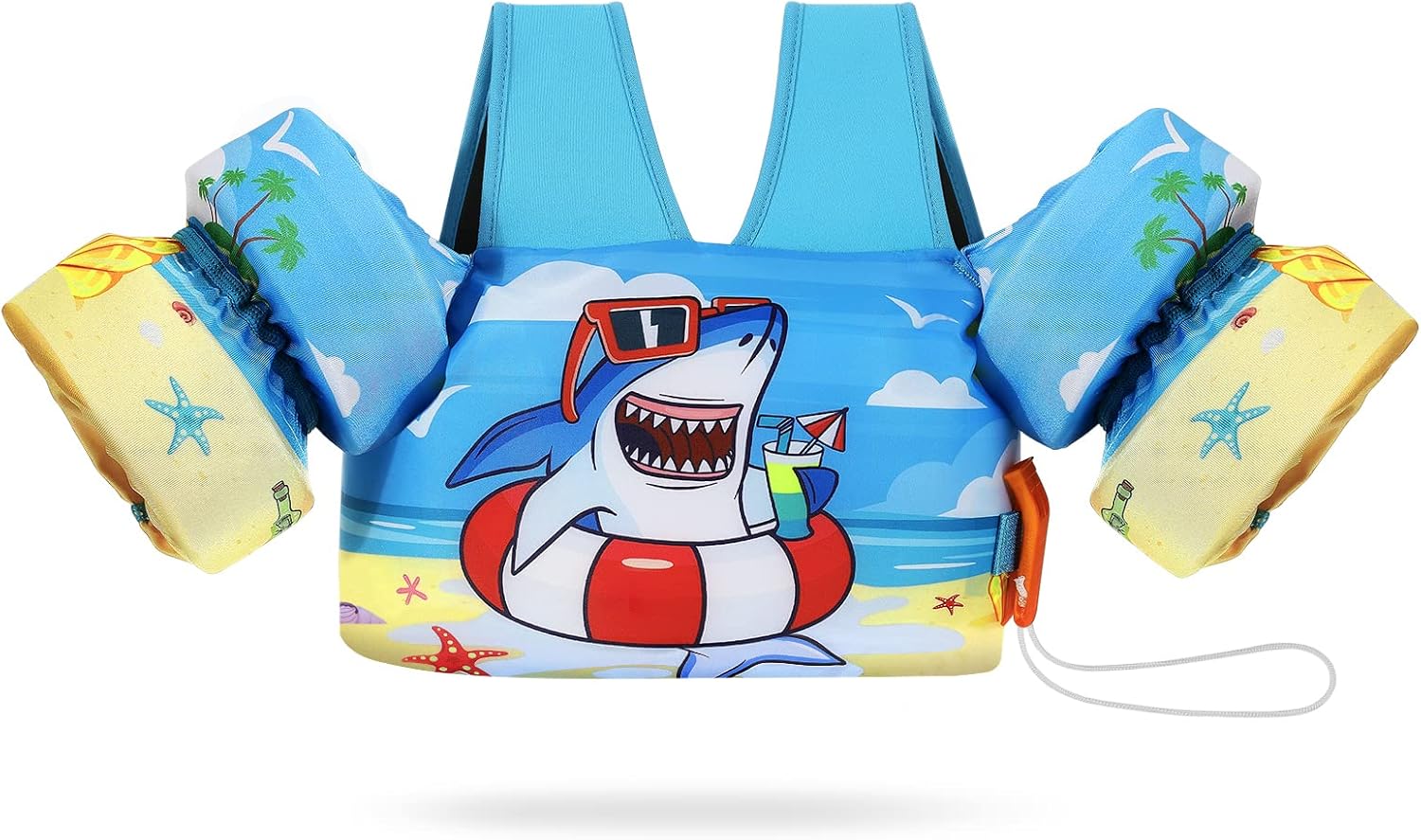 MoKo Toddler Swim Vest for Kids, Swim Arm Band Cartoon Swimming Wings