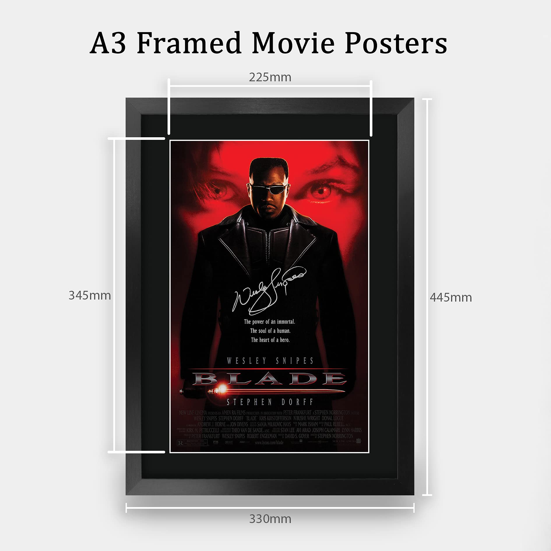 Amazon.com: HWC Trading Blade 1 Wesley Snipes 16 x 12 inch