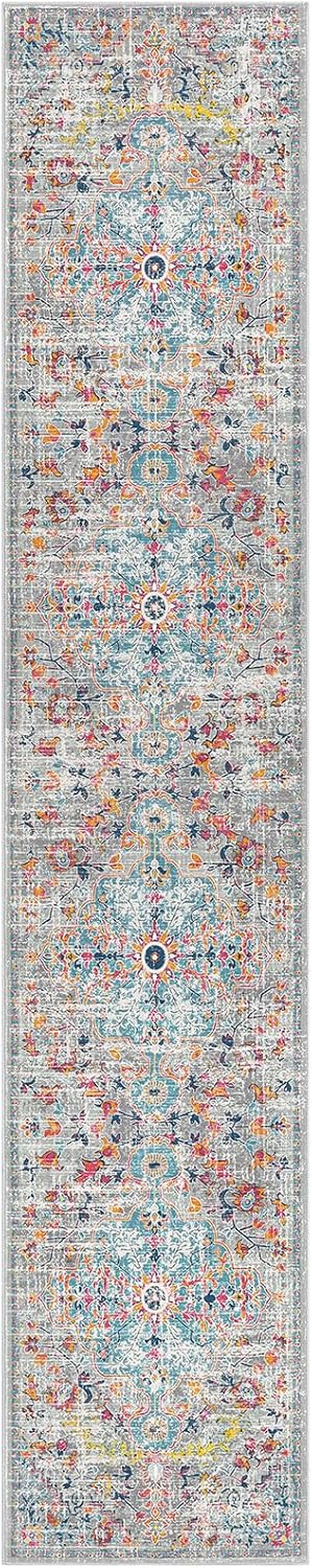 Pauwer Boho Hallway Runner Rug 2x10 Washable Entryway Area Rugs Non Slip Farmhouse Vintage Floor Mat Carpet Runner for Hallways Laundry Room Kitchen Bathroom Bedroom