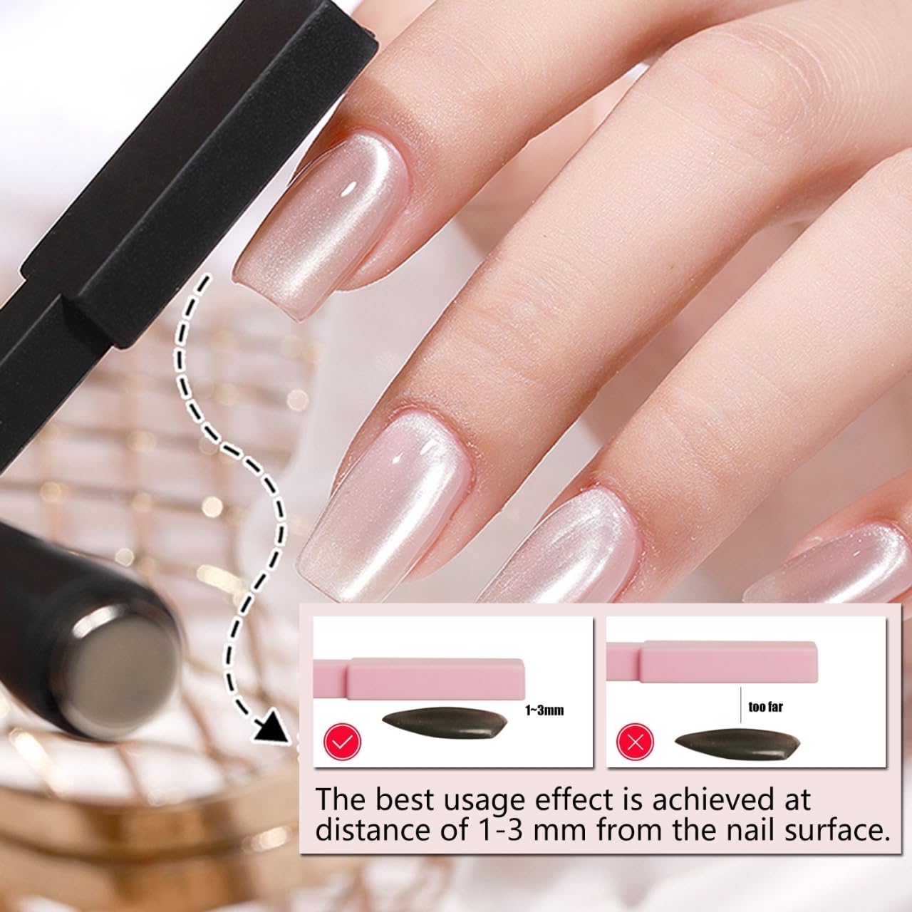 Amazon.com: 6 in 1 Nail Magnet, Cat Eye Gel Nail Polish Magnet for