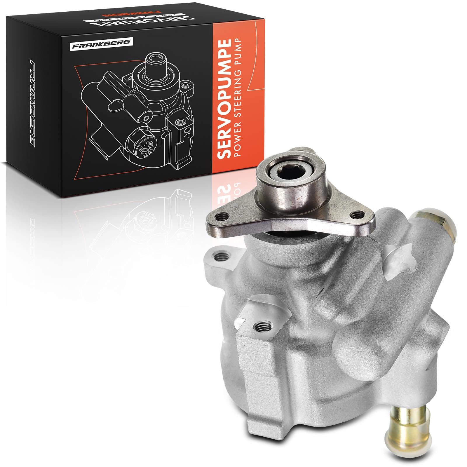 Frankberg Bomba Hidráulica de Dirección Asistida Compatible con Logan LS FS 1.2L-1.6L 2004-Hoy Clio II BB CB 1.2L-2.0L 1998-2012 Me.ga.n.e I BA0/1 1.4L-1.9L 1996-2003 Sustituir# 7700437081 | Compatible con: M.e.g.a.n.e I Clásico LA0/1, Logan MCV KS, K.a.n