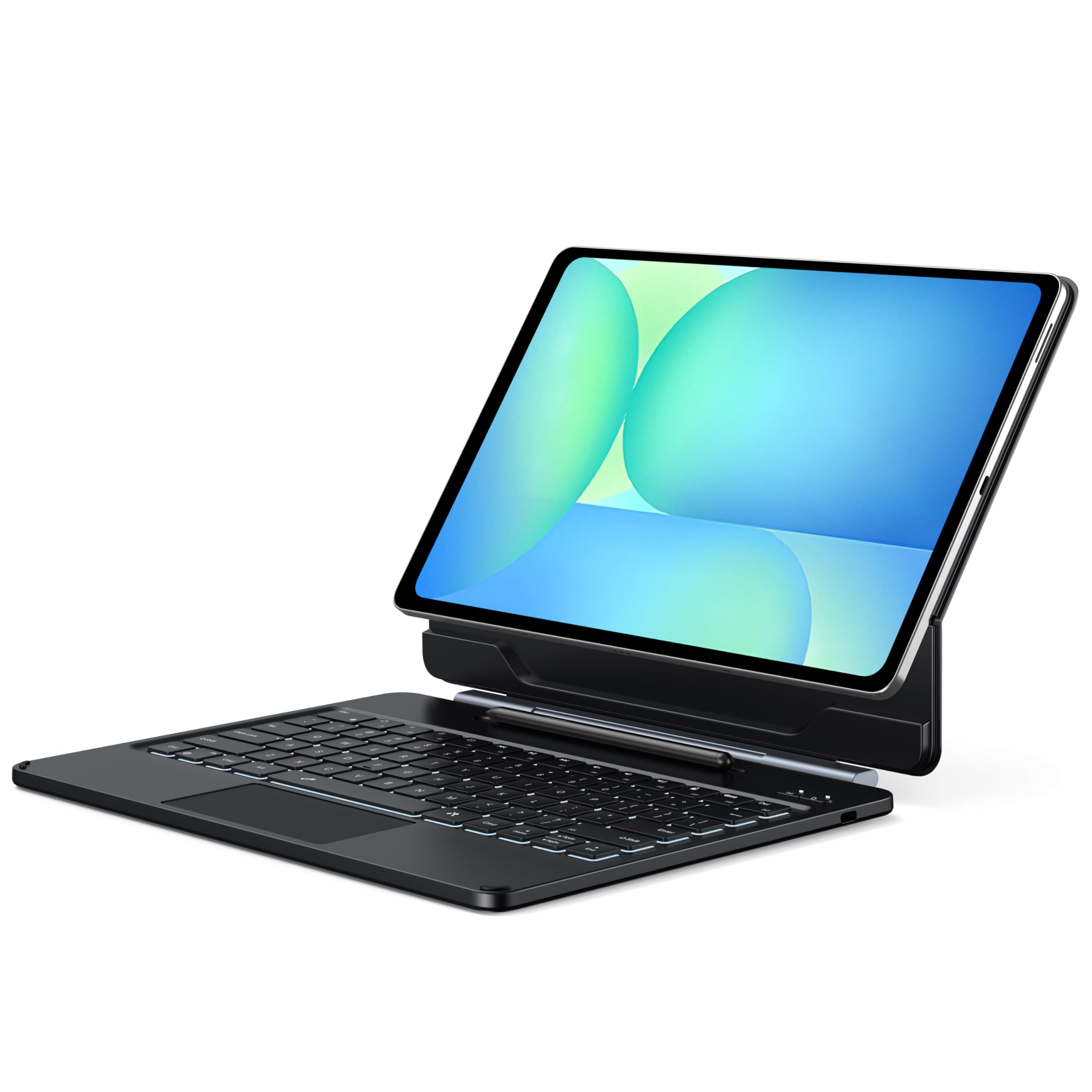 Photo 1 of ORDA Keyboard Case for Samsung Galaxy Tab S10 FE Plus 13.1" Case with Keyboard Lightweight Magnetic Floating Cantilever Stand Precise Multi-Touch Trackpad Backlight S Pen Holder AI Keys