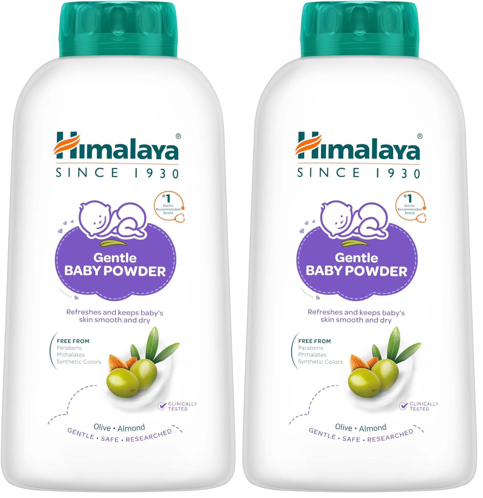 Himalaya Baby Powder 400g | No.1 Doctor-Prescribed Brand | With Yashad Bhasma & Vetiver | Sweat-Free & Refreshing Comfort | Safe for Newborns (Pack of 2)-image-8