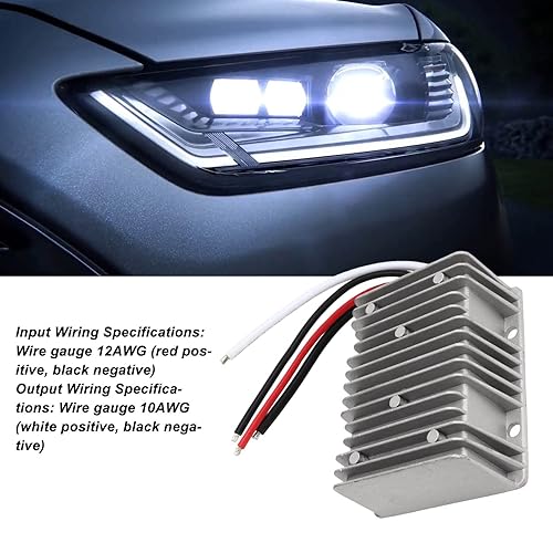 Miniatura 2 de 24V a 13.8V 40A 552W DC Regulador Convertidor de Voltaje IP68 para Automóviles Barcos Yates Ferrocarriles Instrumentos, Duradero