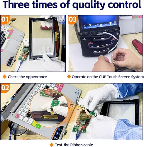 Miniatura 3 de Kixfwpy Pantalla táctil CUE actualizada para Cadillac XTS CTS SRX ATS ESCALADE CUE 2013-2020 más herramientas gratuitas