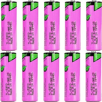 10-Pieces 3.6V SL-360 TL-5903 PLC Battery for TADIRAN SL-360 TL-5903 Siemens S7-400 6ES7971-0BA00