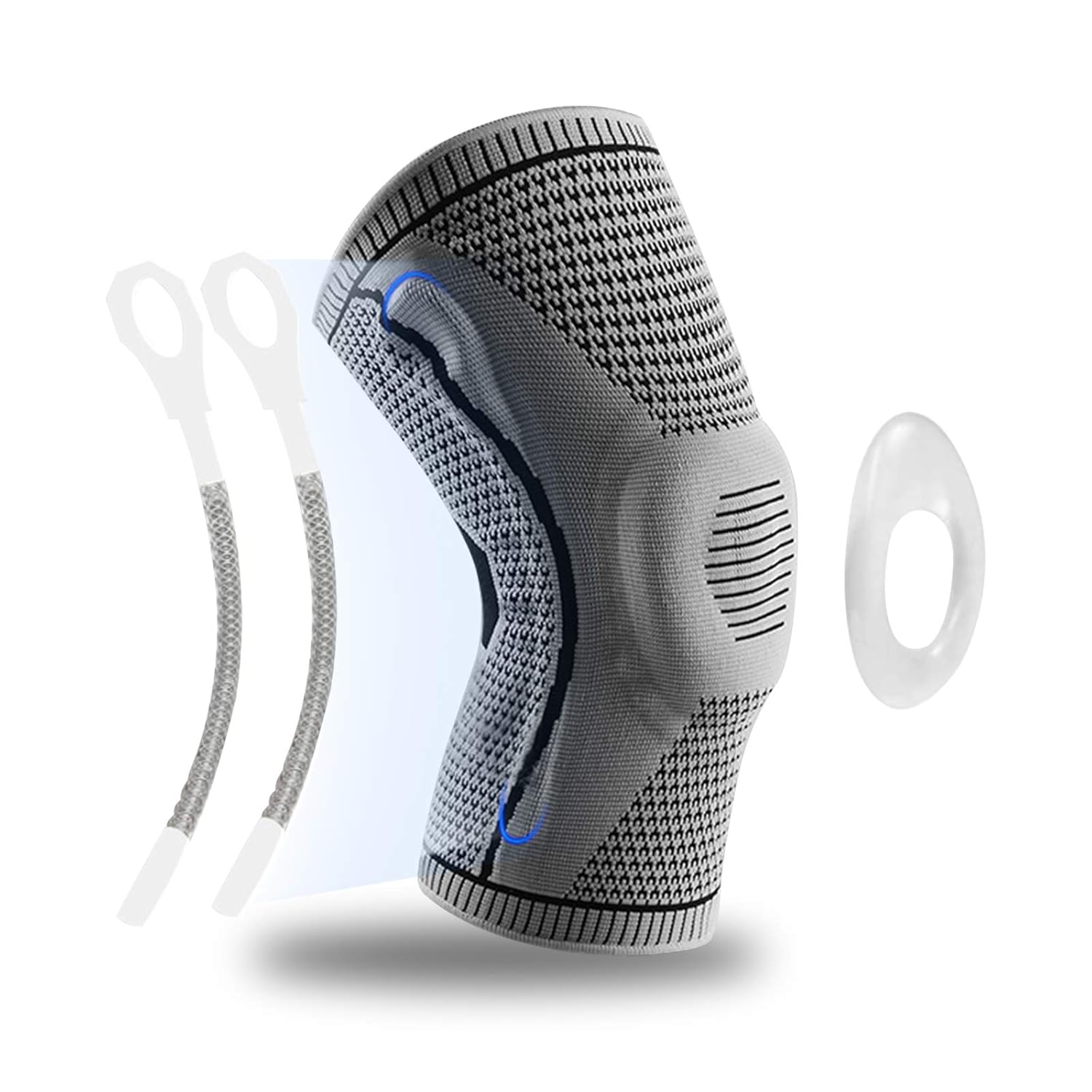 Amtrak Knee Brace,Knee Compression Sleeve Support with Patella Gel Pad