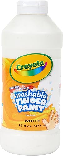 Miniatura 36 de Crayola Pintura lavable para dedos, marrón (16 onzas), pintura para niños pequeños para artes y manualidades, suministros de aula para niños,