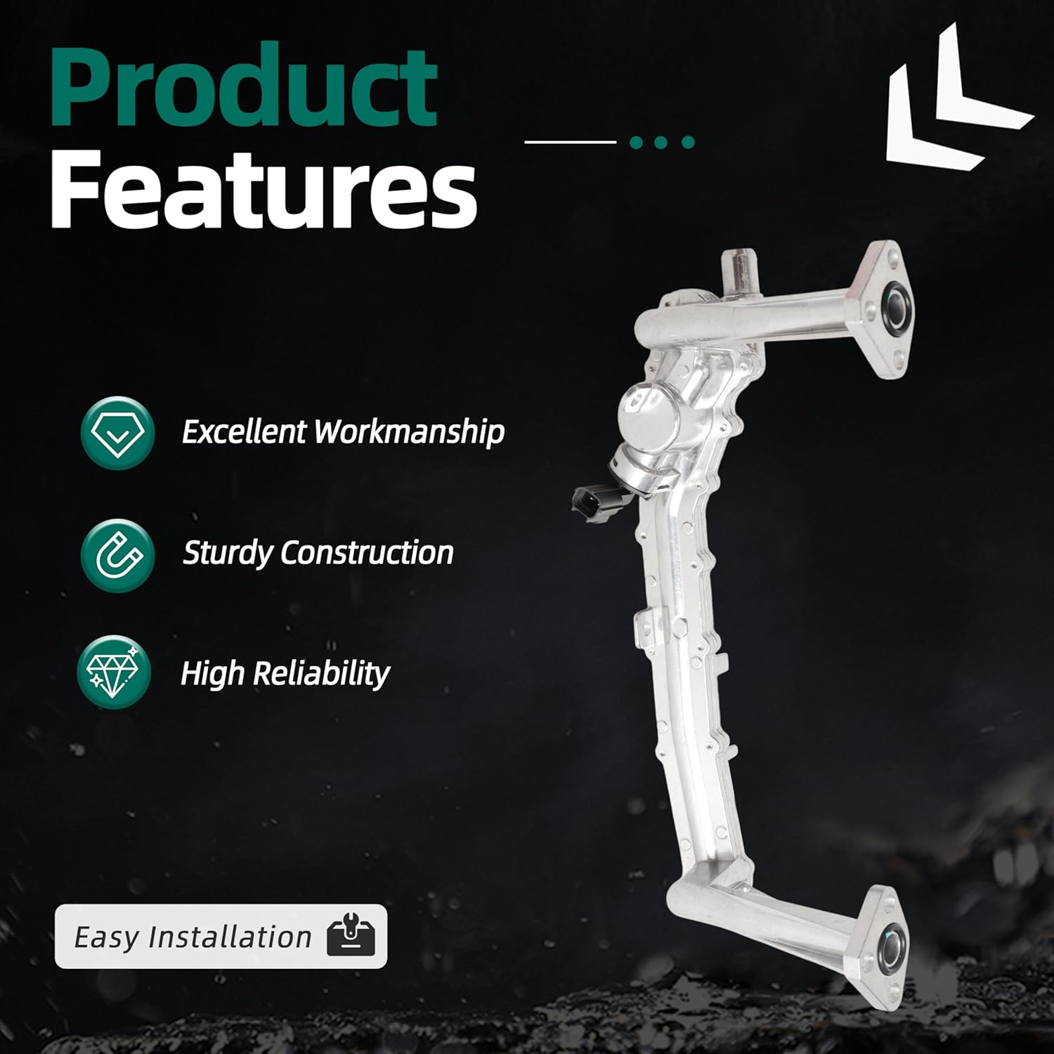 Engine Coolant Water Outlet Heater Pipe Compatible with Land Rover 2014-2020,Compatible with Jaguar 2013-2020 3.0L Supercharger,OE LR122710 AJ814053