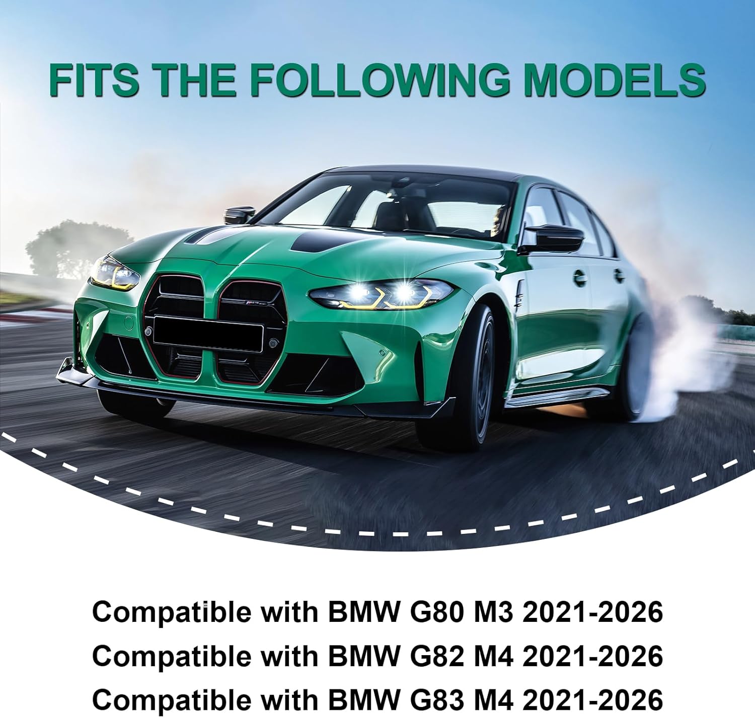 Real Carbon Fiber Front Bumper Air Duct Replacement Compatible with BMW G80 M3 G82 G83 M4 2021-2026