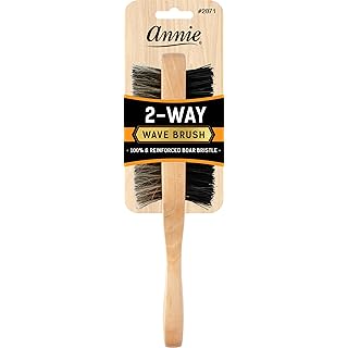 Annie 2-Way Wave Brush 100% Reinforced Boar Bristle #2071