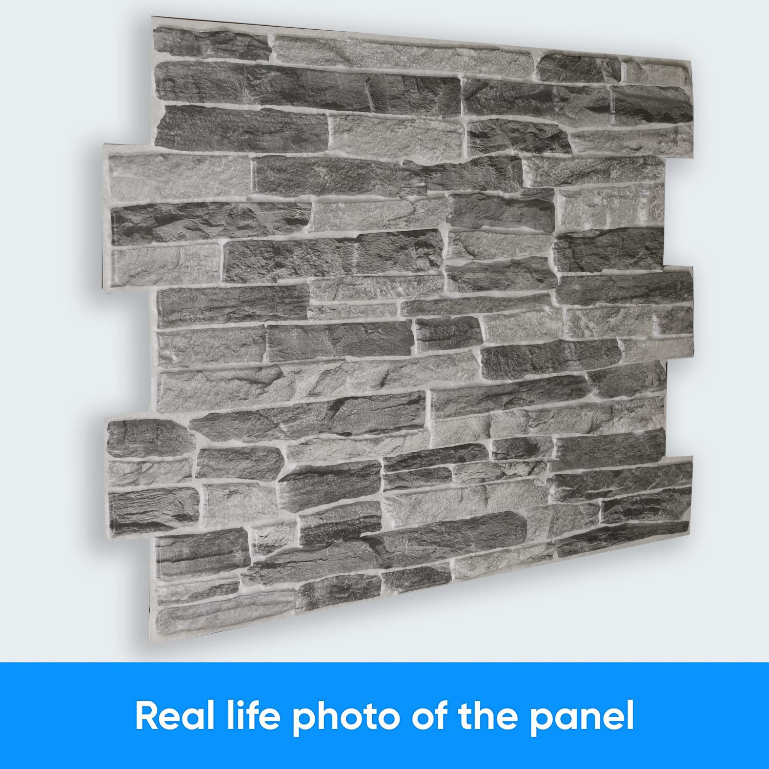 Grace Baltic - Pannelli da parete 3D per decorazione da parete interna non adesivi sottili ed elastici in PVC Pannelli Decorazione Murale Interna Tatuaggi Murali Materiale PVC 3D (18 pezzi / 8.82 m2)