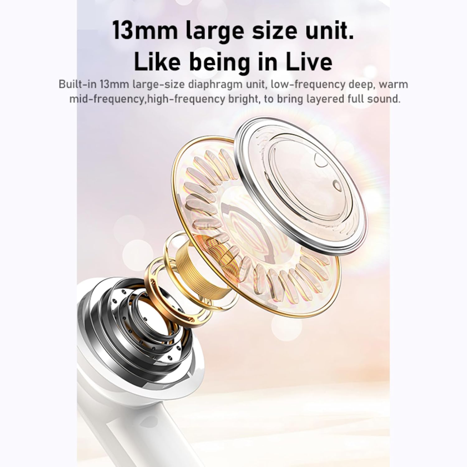 AWEI T71 Wireless Earbuds, Bluetooth Earbuds with Mic, Headphones IPX6 Waterproof, 35Hrs Playtime with Charging Case, Clear Calls Earphones for TV Smart Phone Laptop Sports