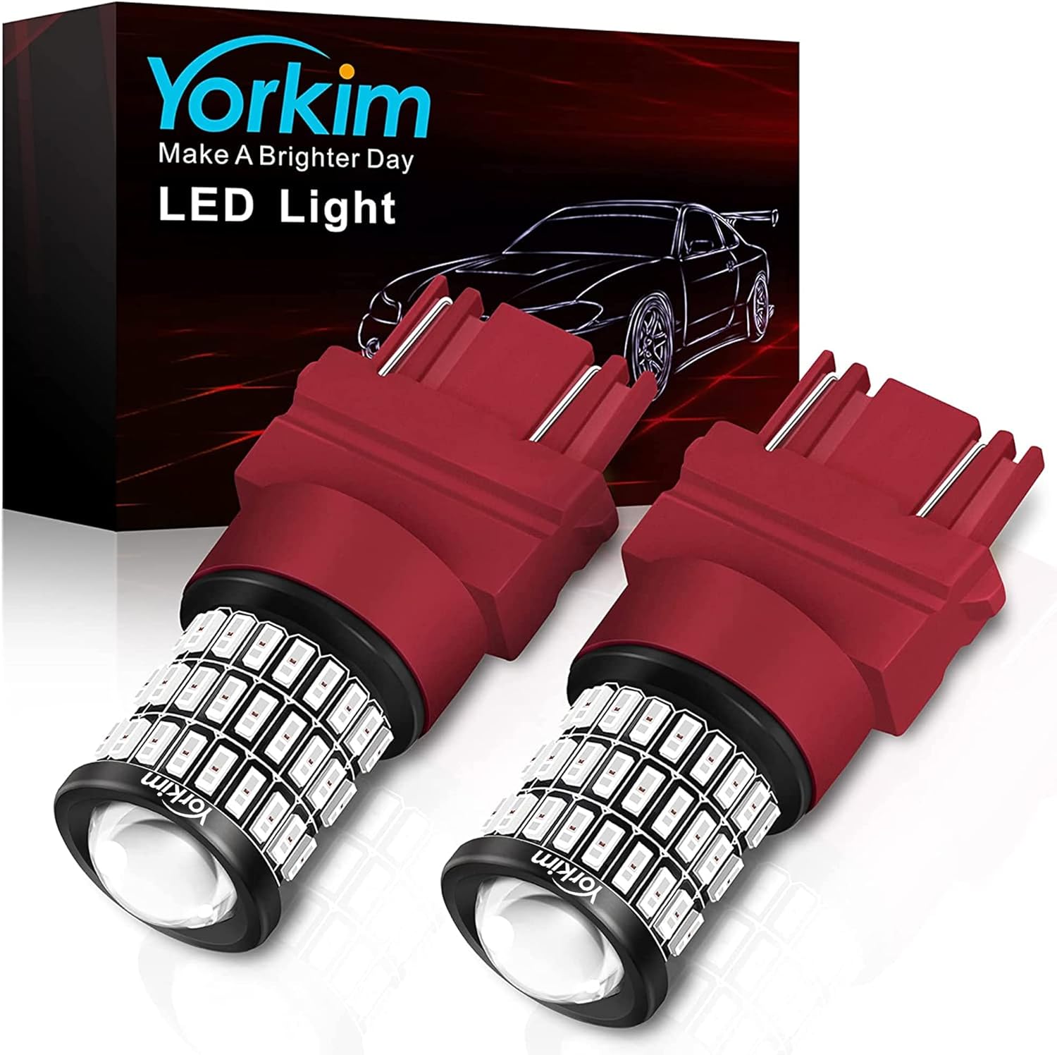 Yorkim 3157 Led Bulb Red 3157 Led brake lights bulb 3157 Led tail lights 3157 Led