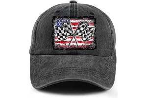 USA Race Mini Cooper Hat: Checkered Flag Symbol for True Racing Enthusiasts