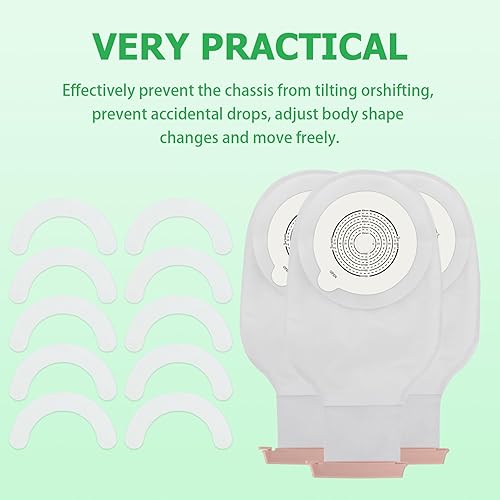 Miniatura 6 de 20 tiras de barrera para ostomía ZnnaYoha (no tejidas, 20 unidades)