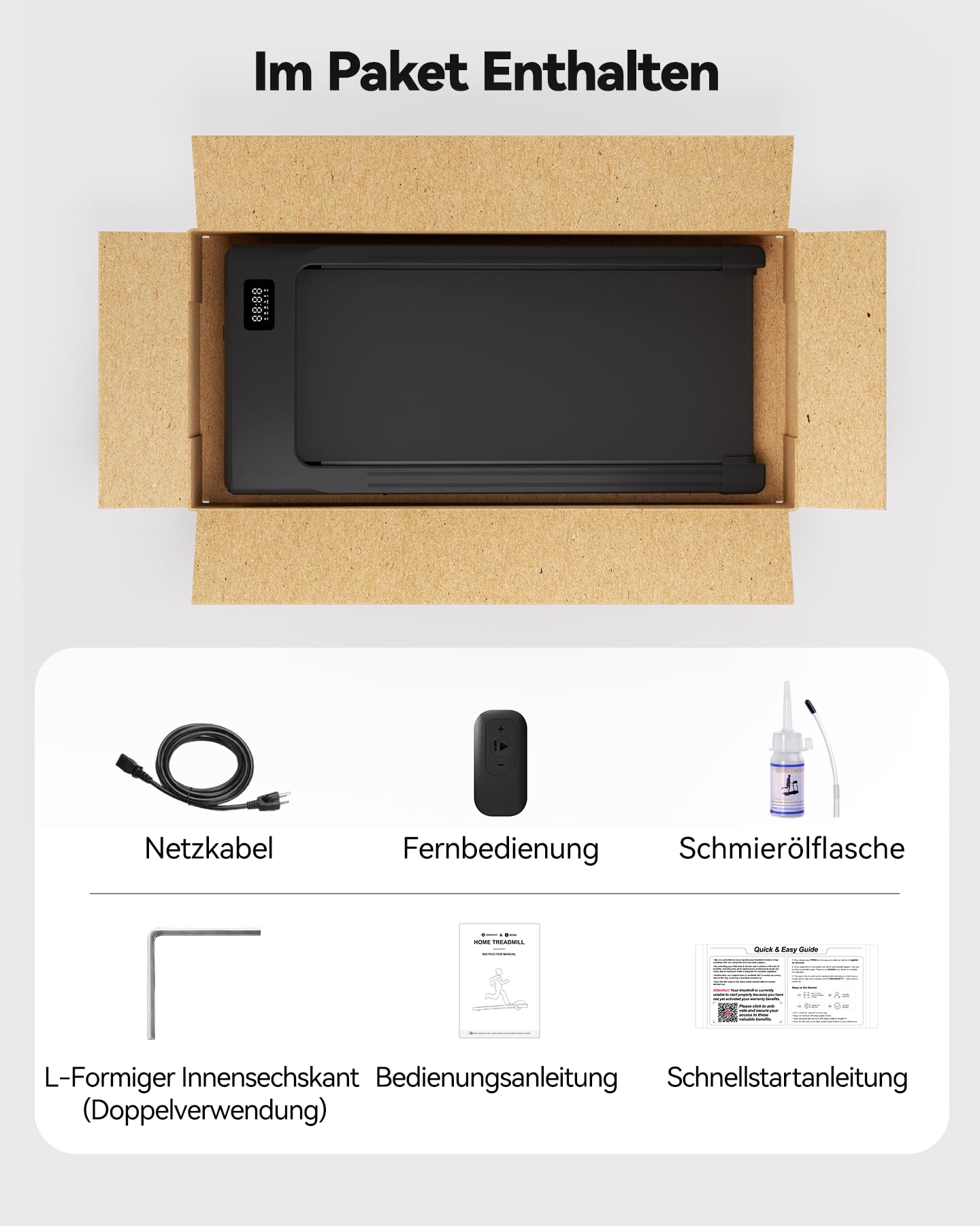 Walking Pad mit Steigung 6% Lacuffy, Laufband für Zuhause 6km/h & 12km/h mit Fernbedienung und App, 8 HIIT & 4 MIIT Laufband Schreibtisch für Zuhause & Büro max 136kg mit Mehrpersonen-Laufwettbewerb