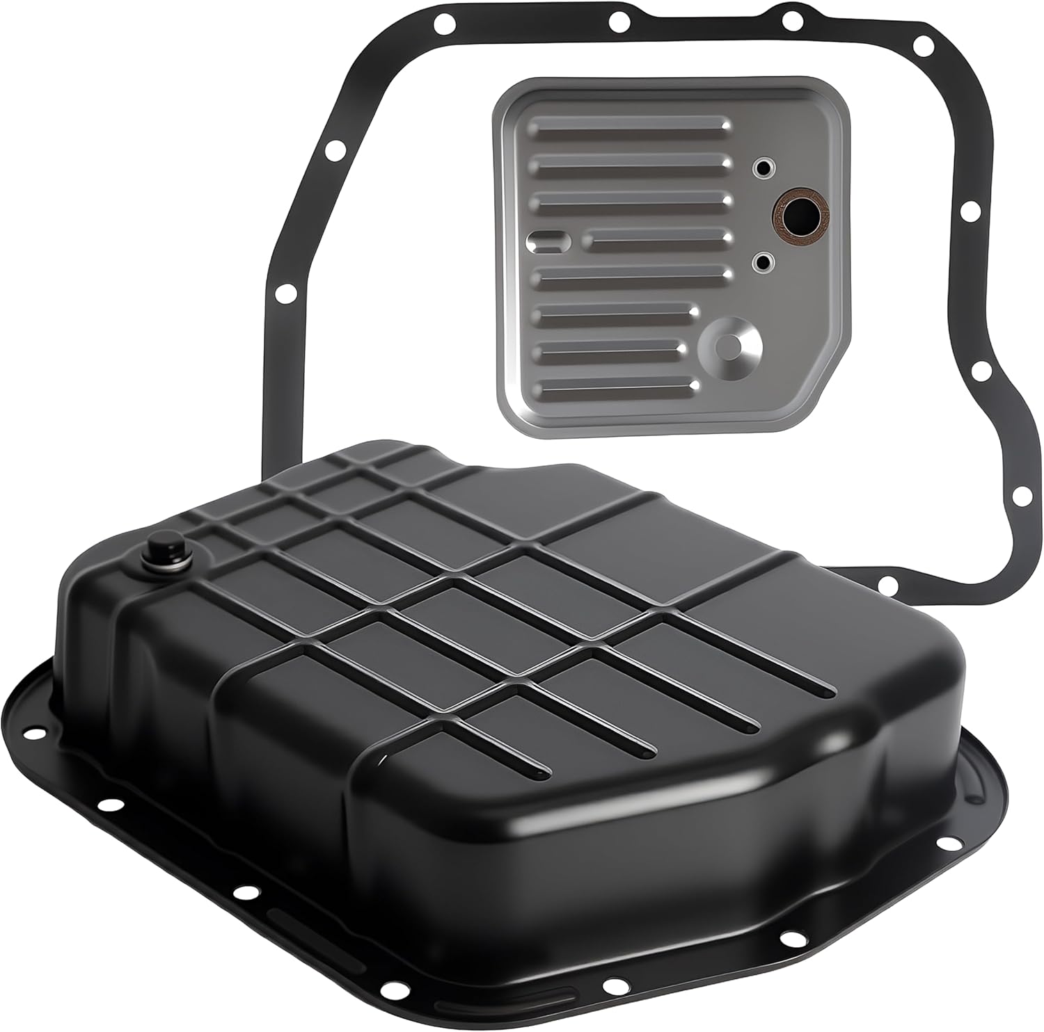 46RE 47RE 48RE Transmission Oil Pan Kit w/Gasket & Filter, for Dodge Ram 1500 2500 3500 1998-2006, for Dodge B1500/2500/3500 1998, for Dakota Durango 1998-2003 - 4.7L 5.2L 5.9L 6.7L 8.0L 8.3L